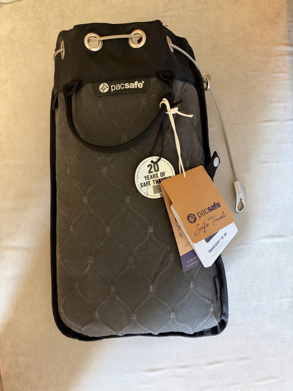 Pacsafe 5 Liter Portable Safe with Security Cable